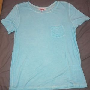 Plain blue shirt